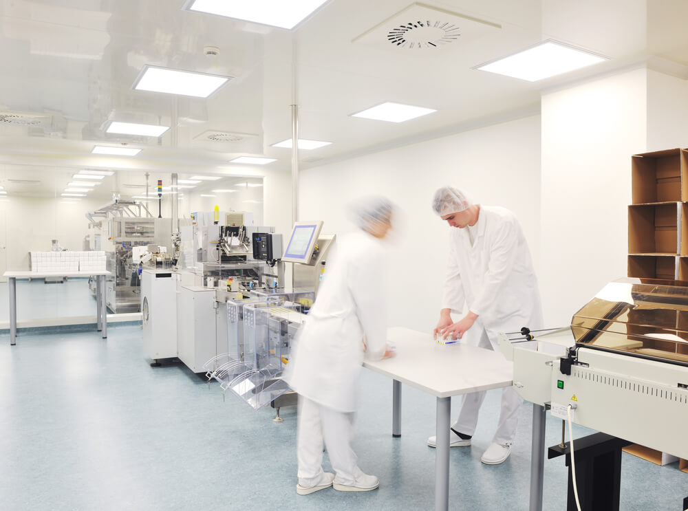 medical pills industry  factory and production indoor